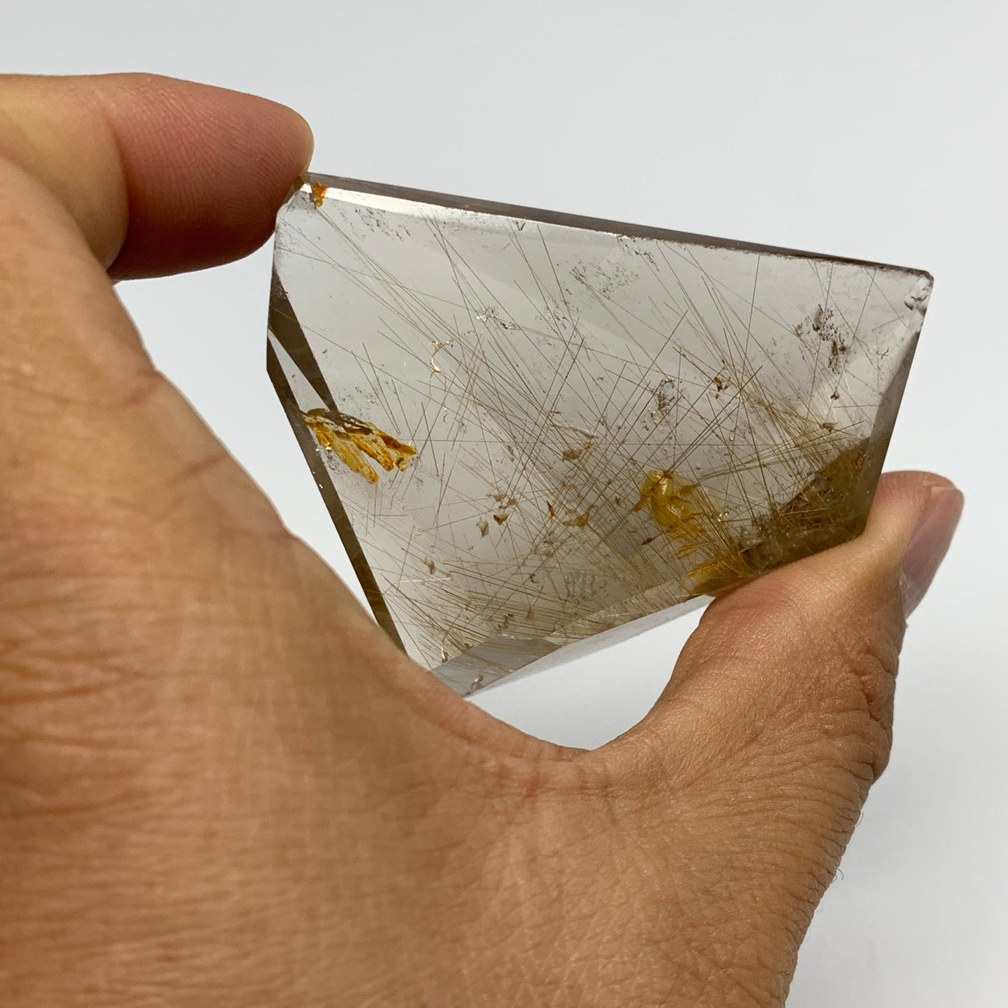 1.73 lb, 1.4"-2.8", 16 pcs, Golden Rutile Quartz Crystal Freeform Chunks, B27457