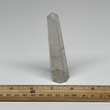 68.6g, 3.8"x0.8", Natural Quartz Crystal Tower Point Obelisk @India, B31341