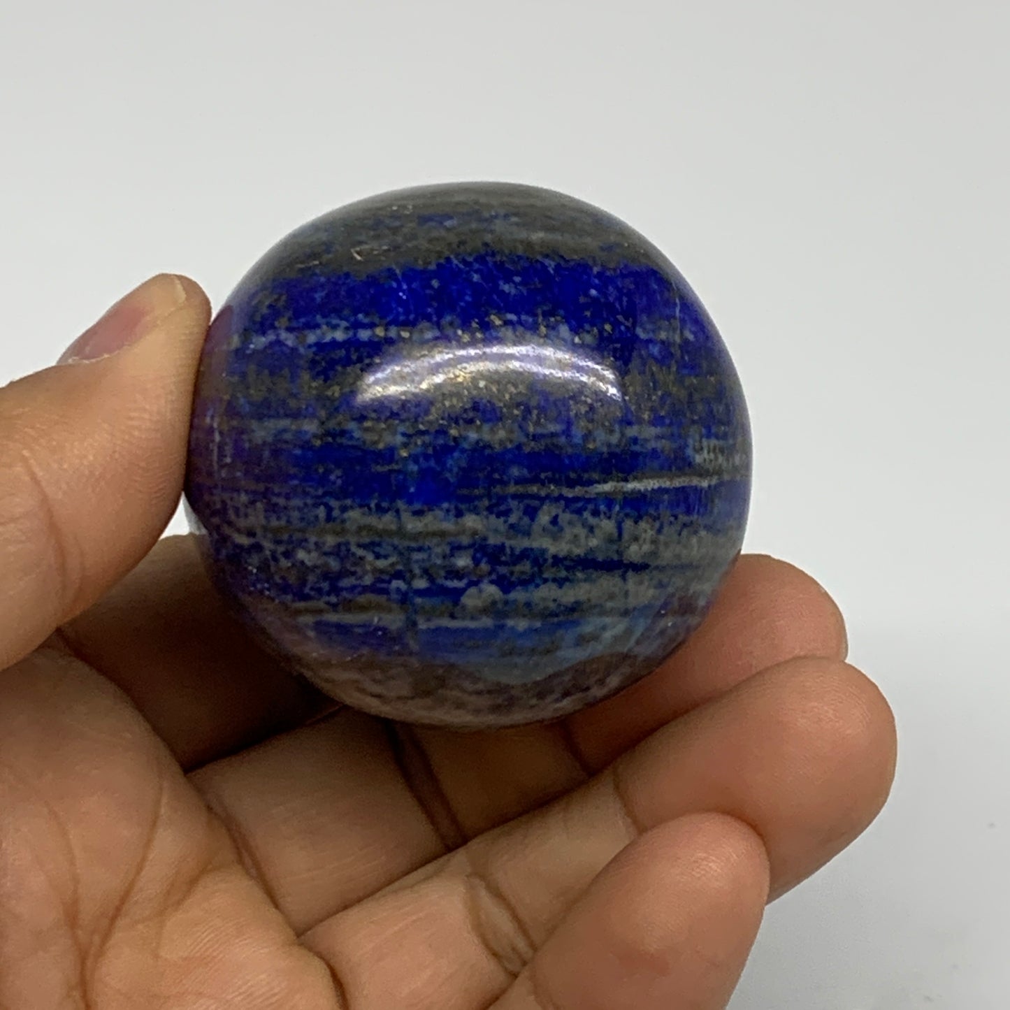 200g, 2.5"x1.7", Natural Lapis Lazuli Egg Polished @Afghanistan, B33321