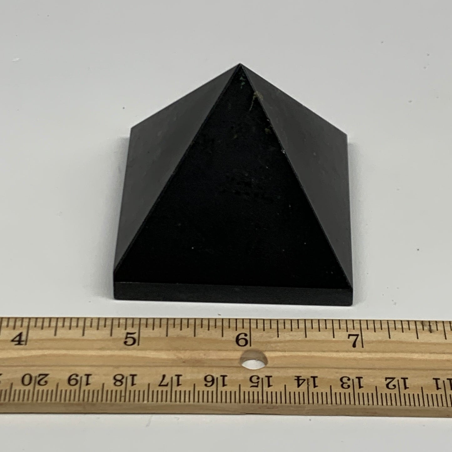 190.9g, 1.9"x2.3"x2.2", Black Tourmaline Pyramid Gemstone,Healing Crystal, B2977