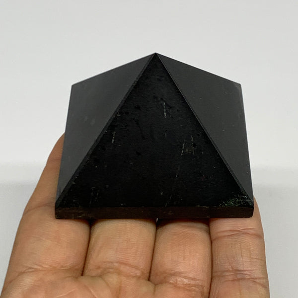 140g, 1.5"x2.1"x2.2", Black Tourmaline Pyramid Gemstone,Healing Crystal, B29780
