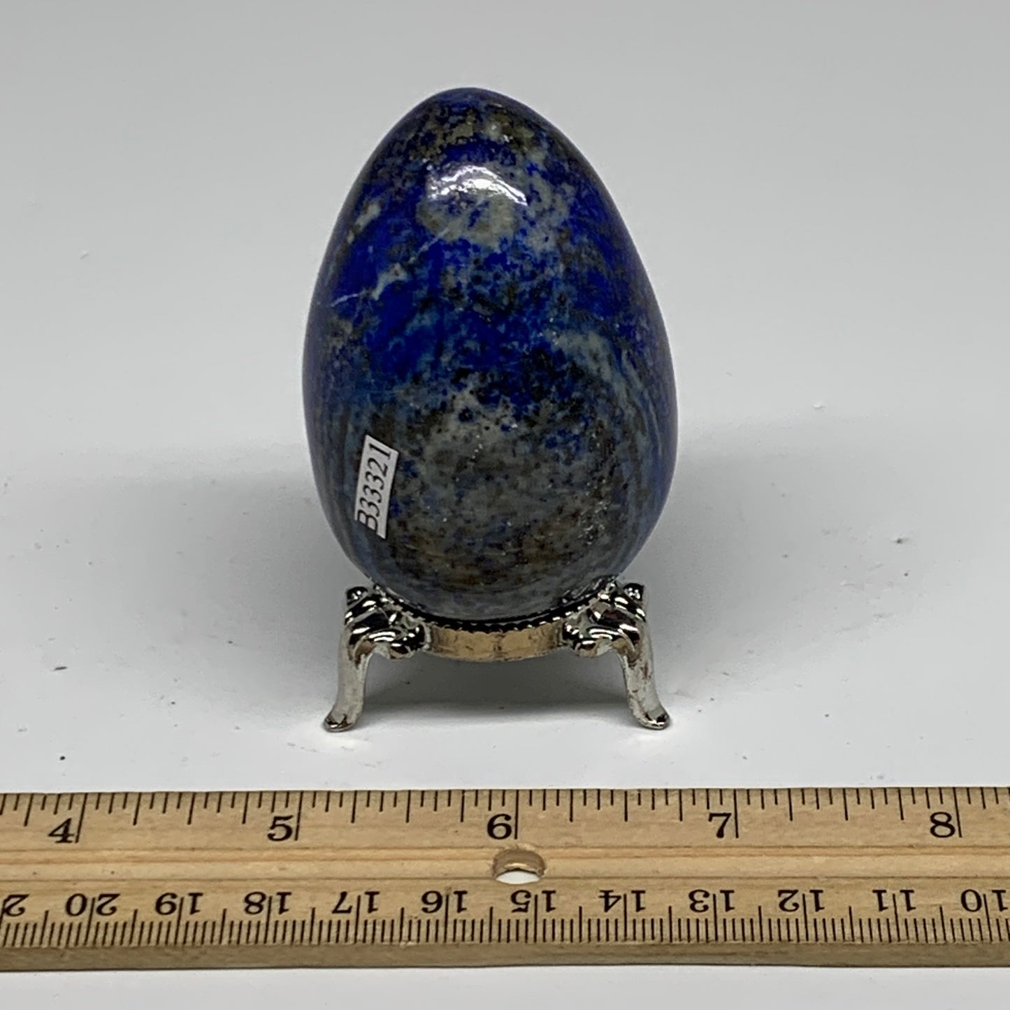 200g, 2.5"x1.7", Natural Lapis Lazuli Egg Polished @Afghanistan, B33321