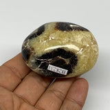 106.7g, 2.4"x1.8"x1.1", Septarian Nodule Palm-Stone Polished Reiki, B28231