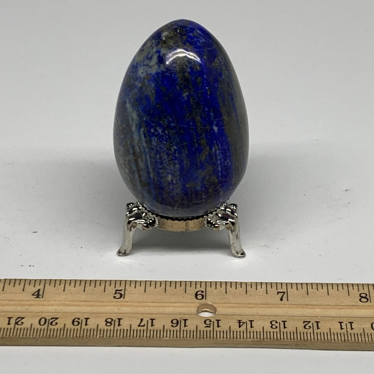 200g, 2.5"x1.7", Natural Lapis Lazuli Egg Polished @Afghanistan, B33321
