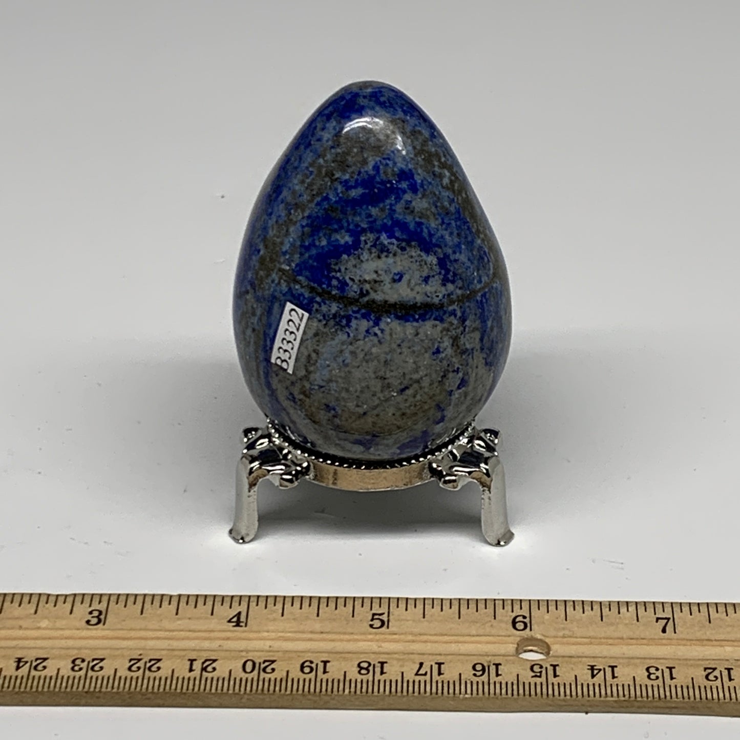 301.5g, 2.8"x2", Natural Lapis Lazuli Egg Polished @Afghanistan, B33322