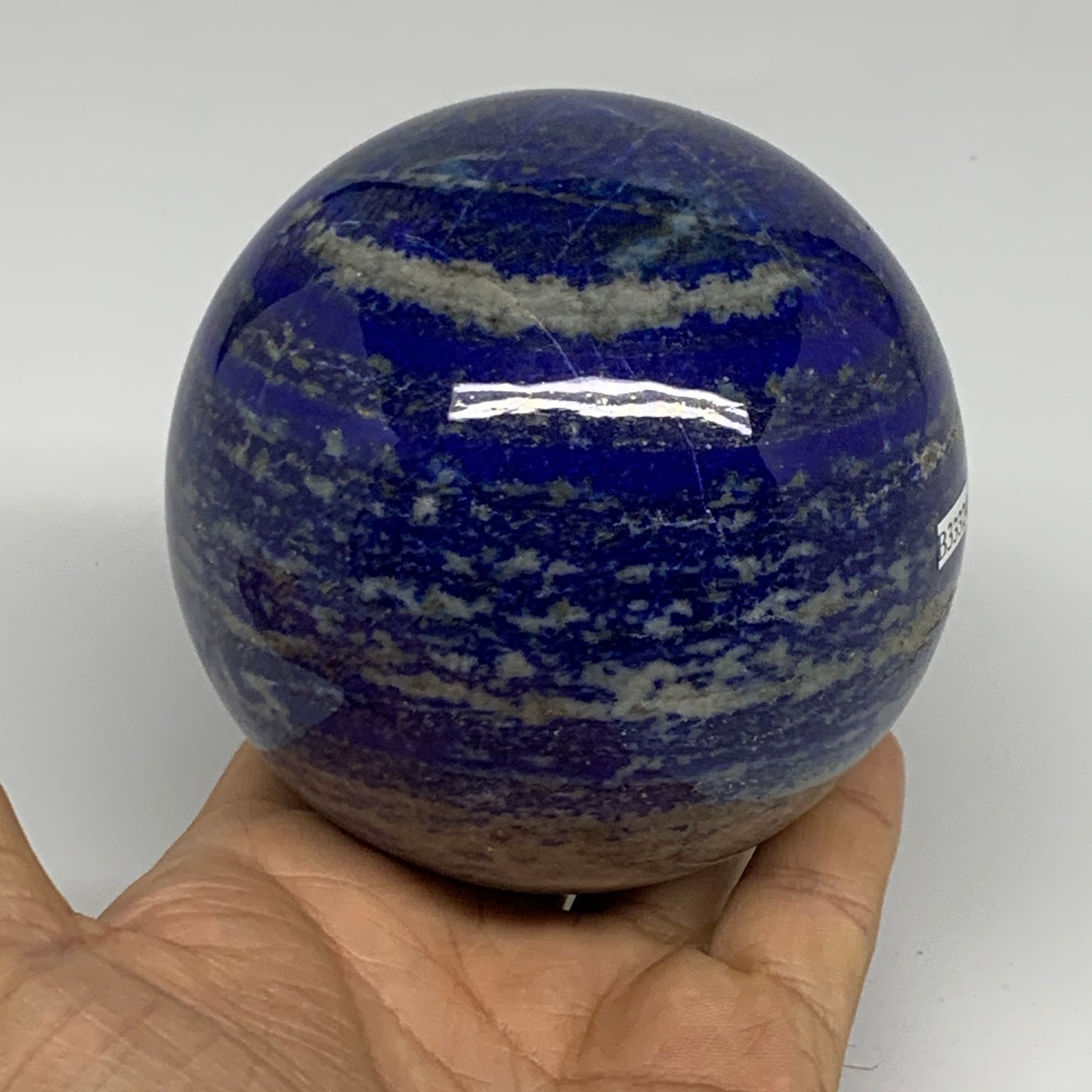 2.32 lbs, 3.4" (85mm), Lapis Lazuli Sphere Ball Gemstone @Afghanistan, B33324