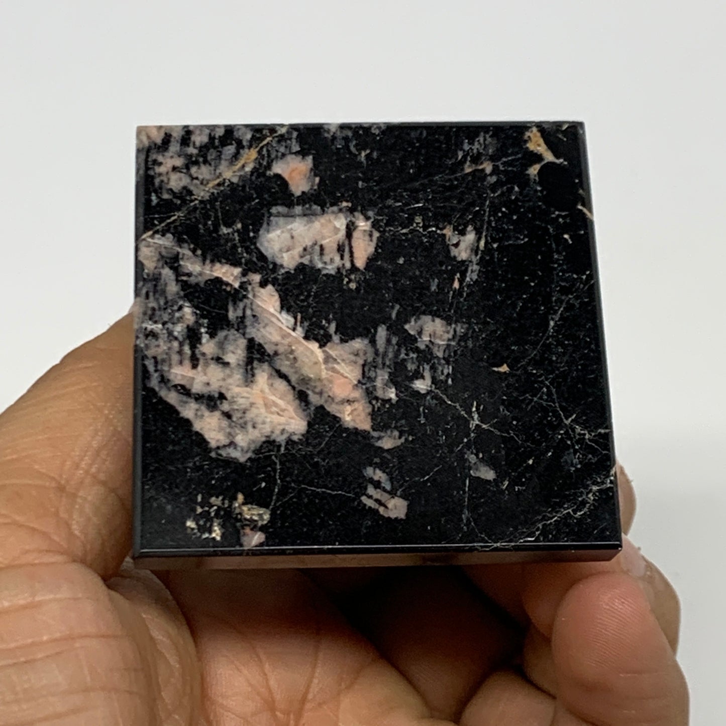 150g, 1.8"x2.1", Black Tourmaline Pyramid Gemstone,Healing Crystal, B29783