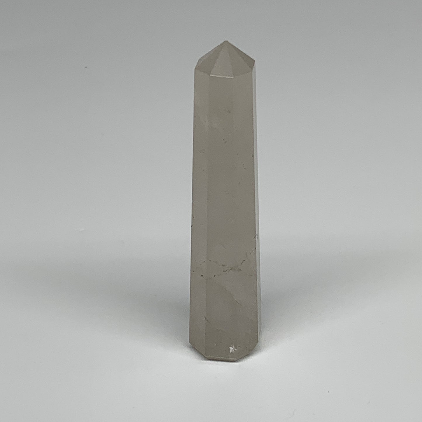 77.2g, 4"x0.8", Natural Quartz Crystal Tower Point Obelisk @India, B31344