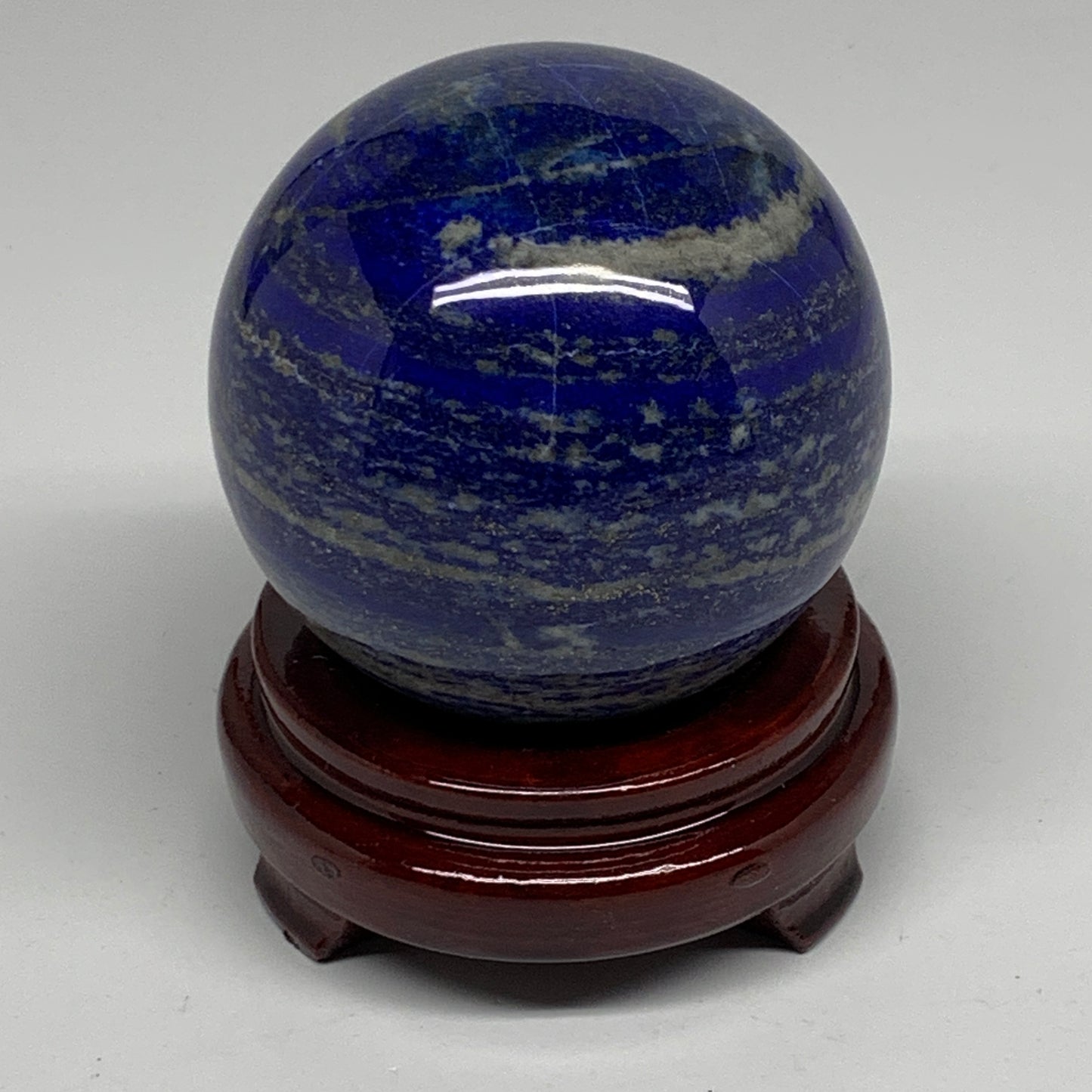 2.32 lbs, 3.4" (85mm), Lapis Lazuli Sphere Ball Gemstone @Afghanistan, B33324