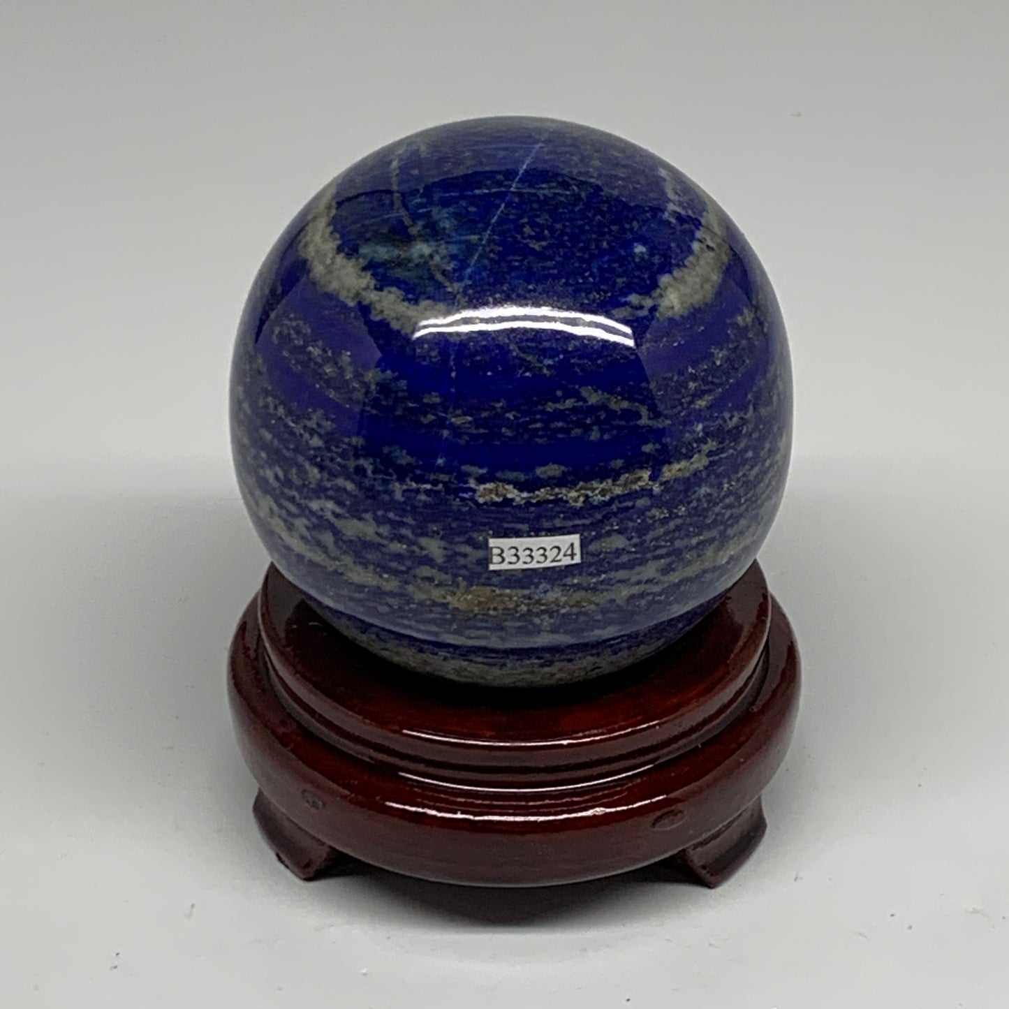 2.32 lbs, 3.4" (85mm), Lapis Lazuli Sphere Ball Gemstone @Afghanistan, B33324