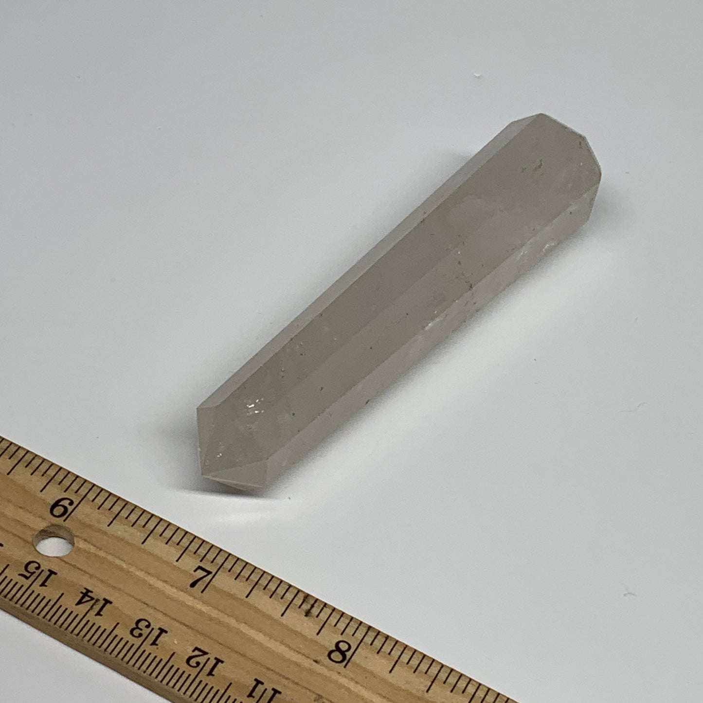77.2g, 4"x0.8", Natural Quartz Crystal Tower Point Obelisk @India, B31344