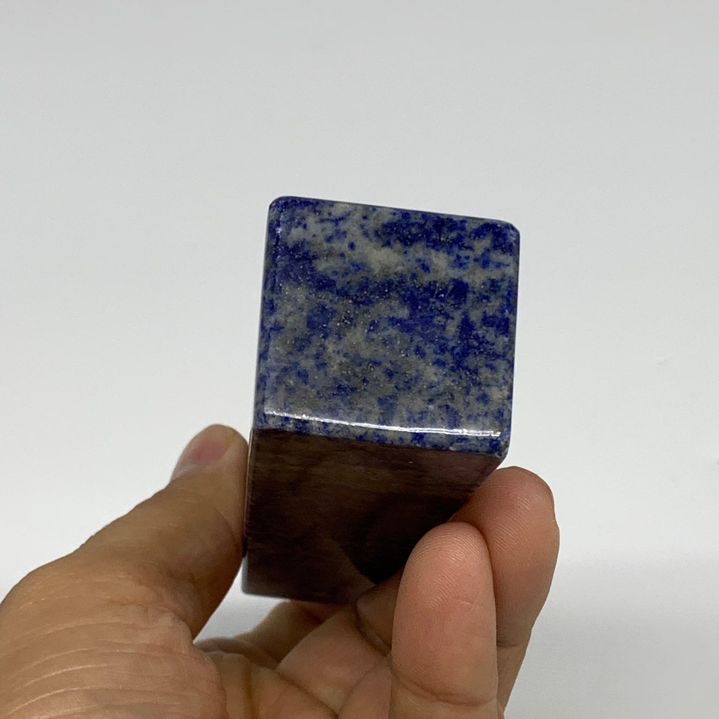 231.3g, 4.2"x1.2"x1.2", Natural Lapis Lazuli Tower Point Obelisk Afghanistan,B30