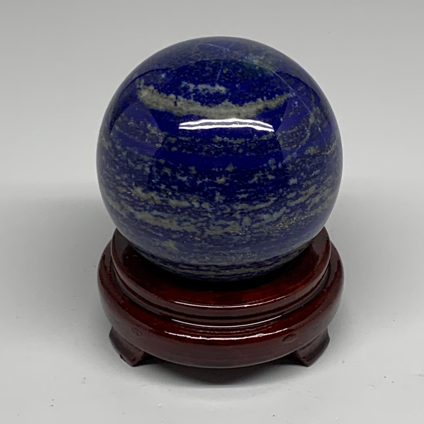 2.32 lbs, 3.4" (85mm), Lapis Lazuli Sphere Ball Gemstone @Afghanistan, B33324