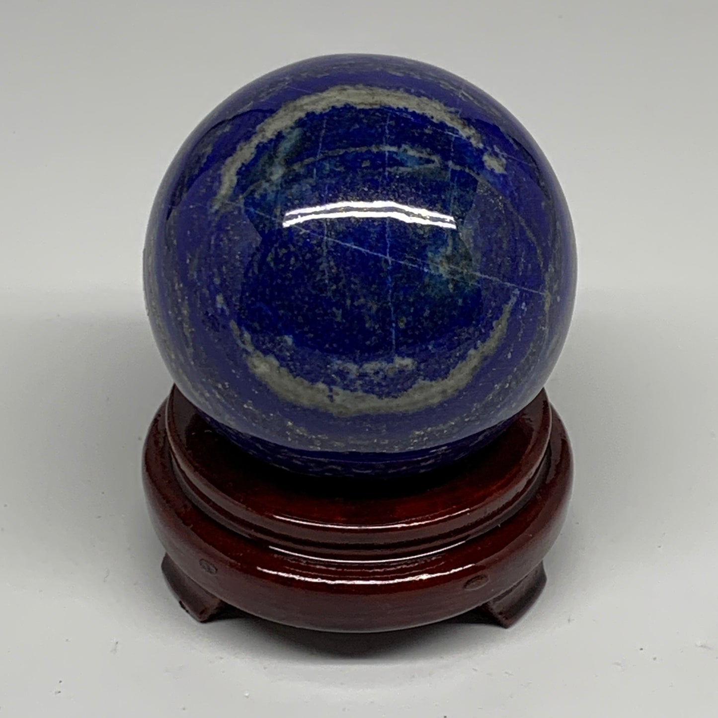 2.32 lbs, 3.4" (85mm), Lapis Lazuli Sphere Ball Gemstone @Afghanistan, B33324