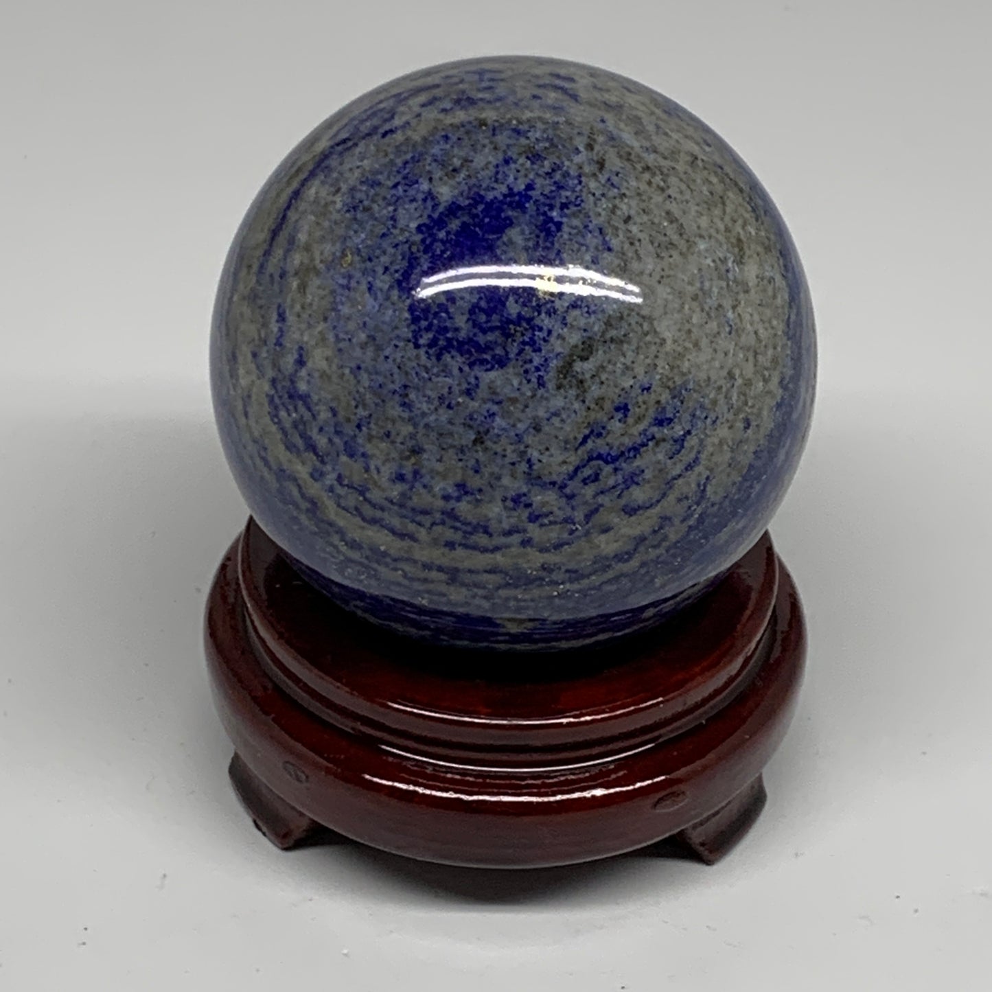 2.32 lbs, 3.4" (85mm), Lapis Lazuli Sphere Ball Gemstone @Afghanistan, B33324