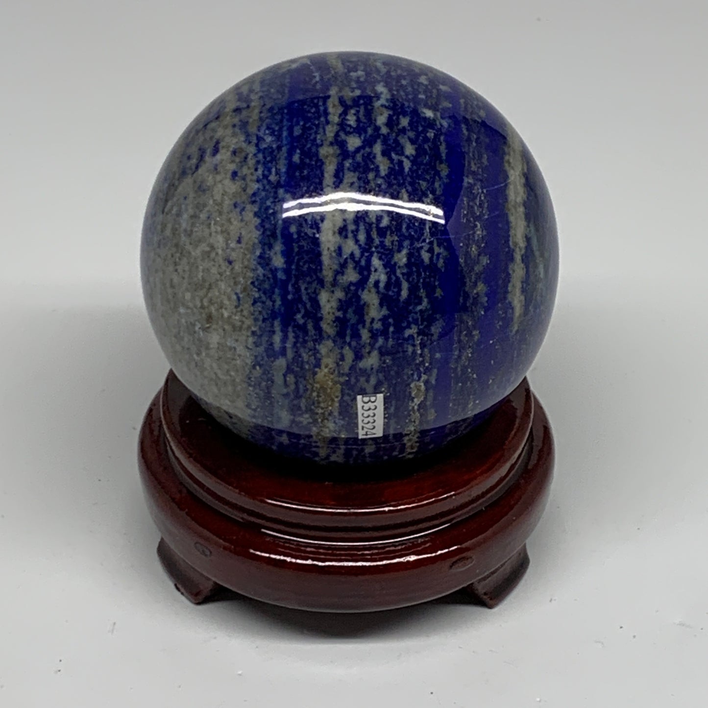 2.32 lbs, 3.4" (85mm), Lapis Lazuli Sphere Ball Gemstone @Afghanistan, B33324