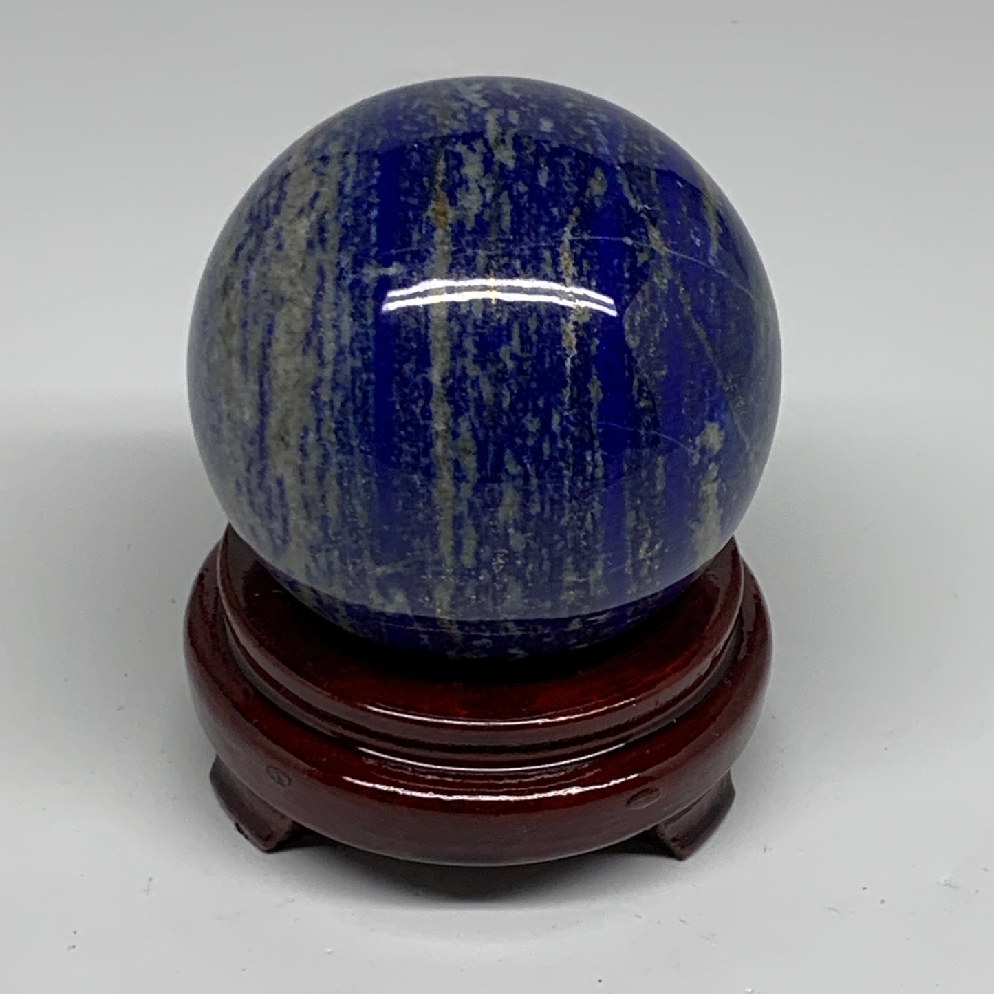 2.32 lbs, 3.4" (85mm), Lapis Lazuli Sphere Ball Gemstone @Afghanistan, B33324