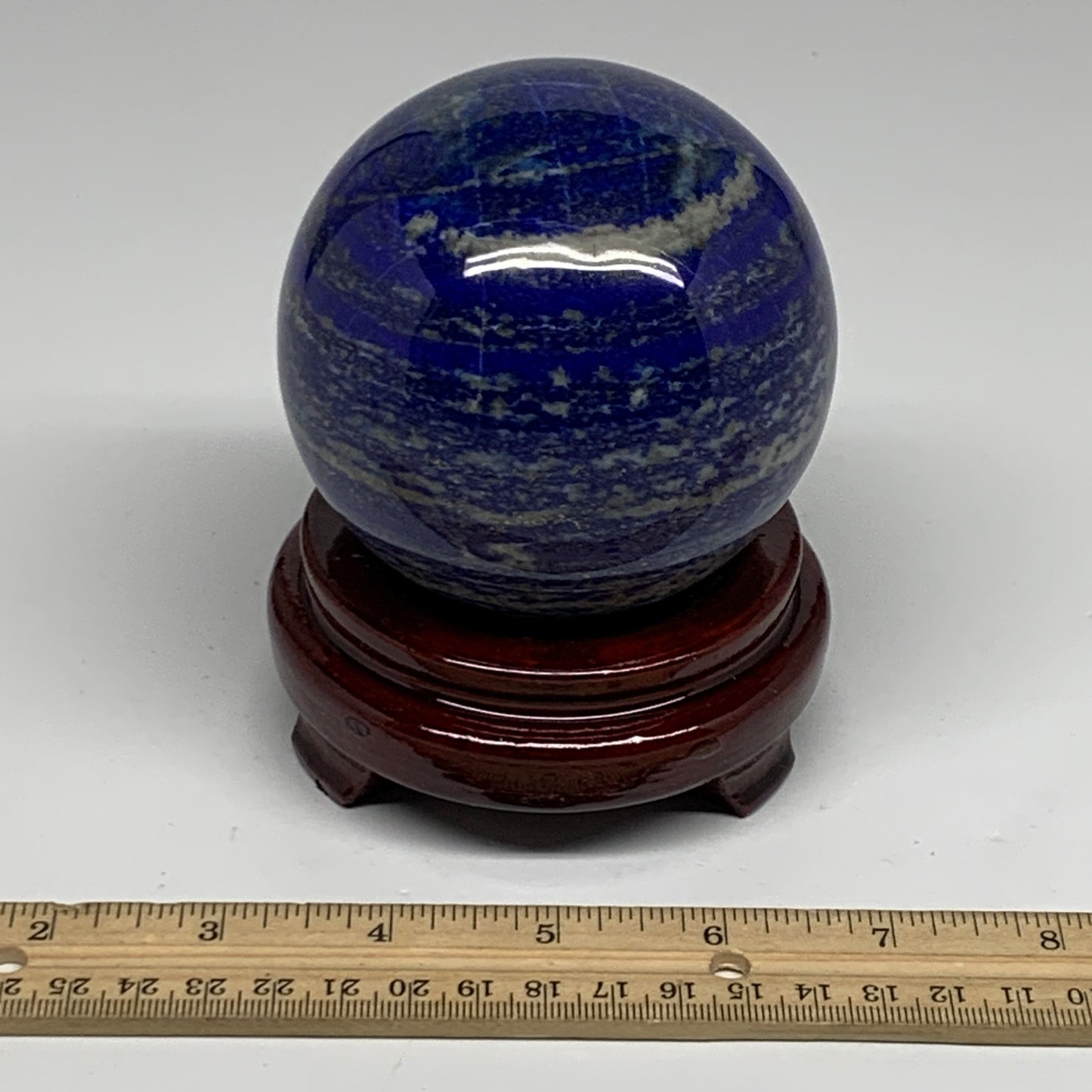 2.32 lbs, 3.4" (85mm), Lapis Lazuli Sphere Ball Gemstone @Afghanistan, B33324