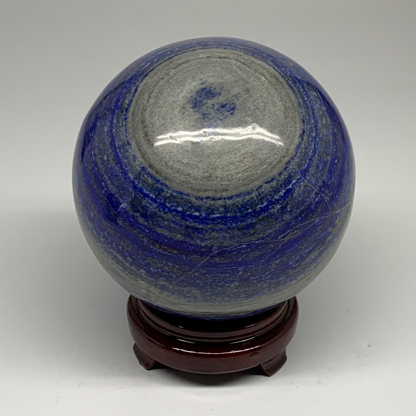 9.73 lbs, 5.3" (135mm), Lapis Lazuli Sphere Ball Gemstone @Afghanistan, B33325