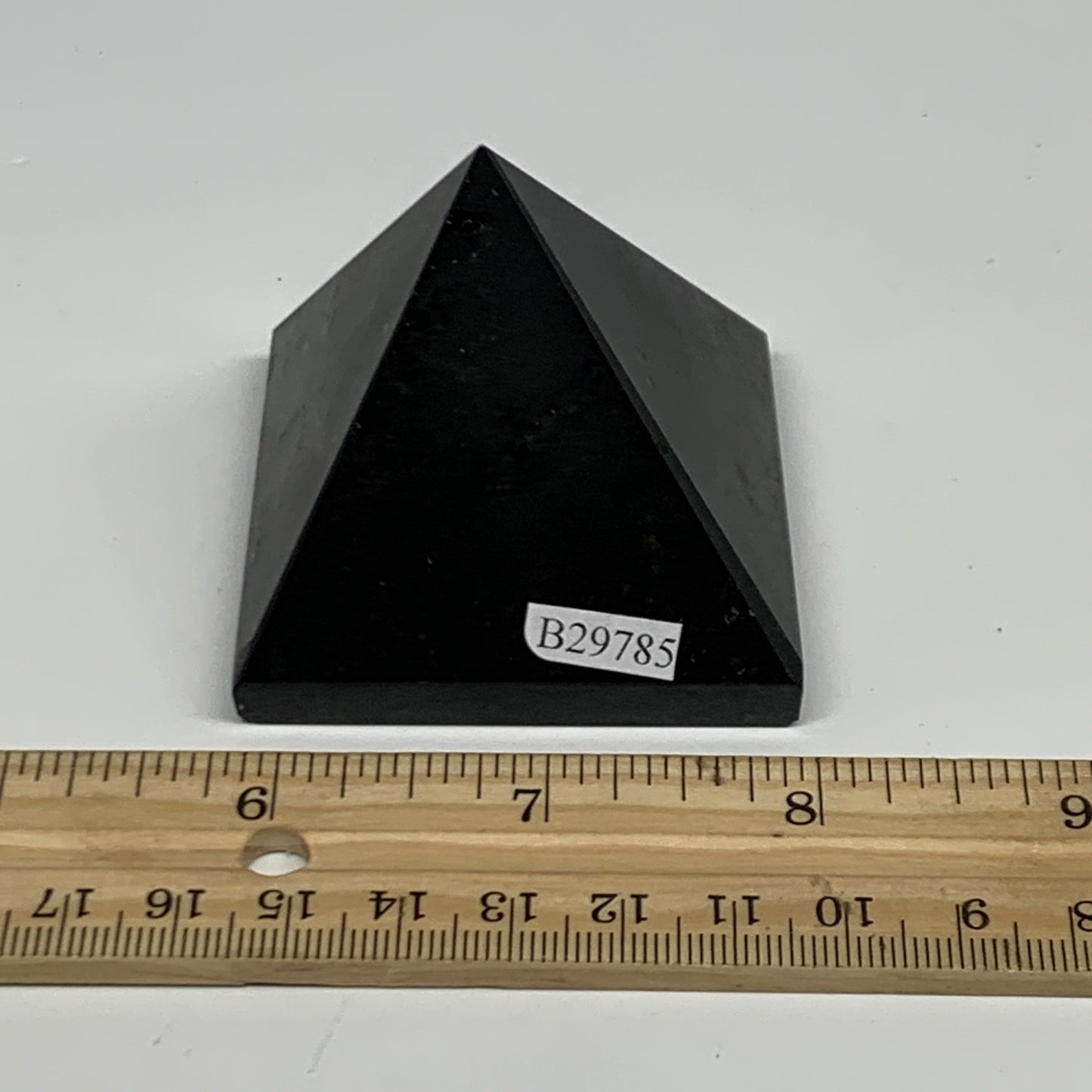 171.3g, 2"x2.1", Black Tourmaline Pyramid Gemstone,Healing Crystal, B29785