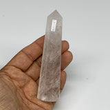 102.1g, 4.1"x1", Natural Quartz Crystal Tower Point Obelisk @India, B31347