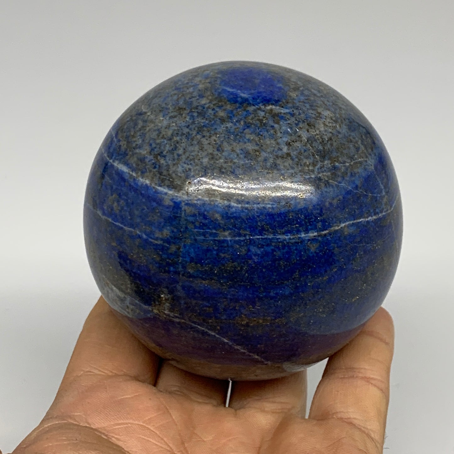 1.46 lbs, 2.9" (73mm), Lapis Lazuli Sphere Ball Gemstone @Afghanistan, B33328