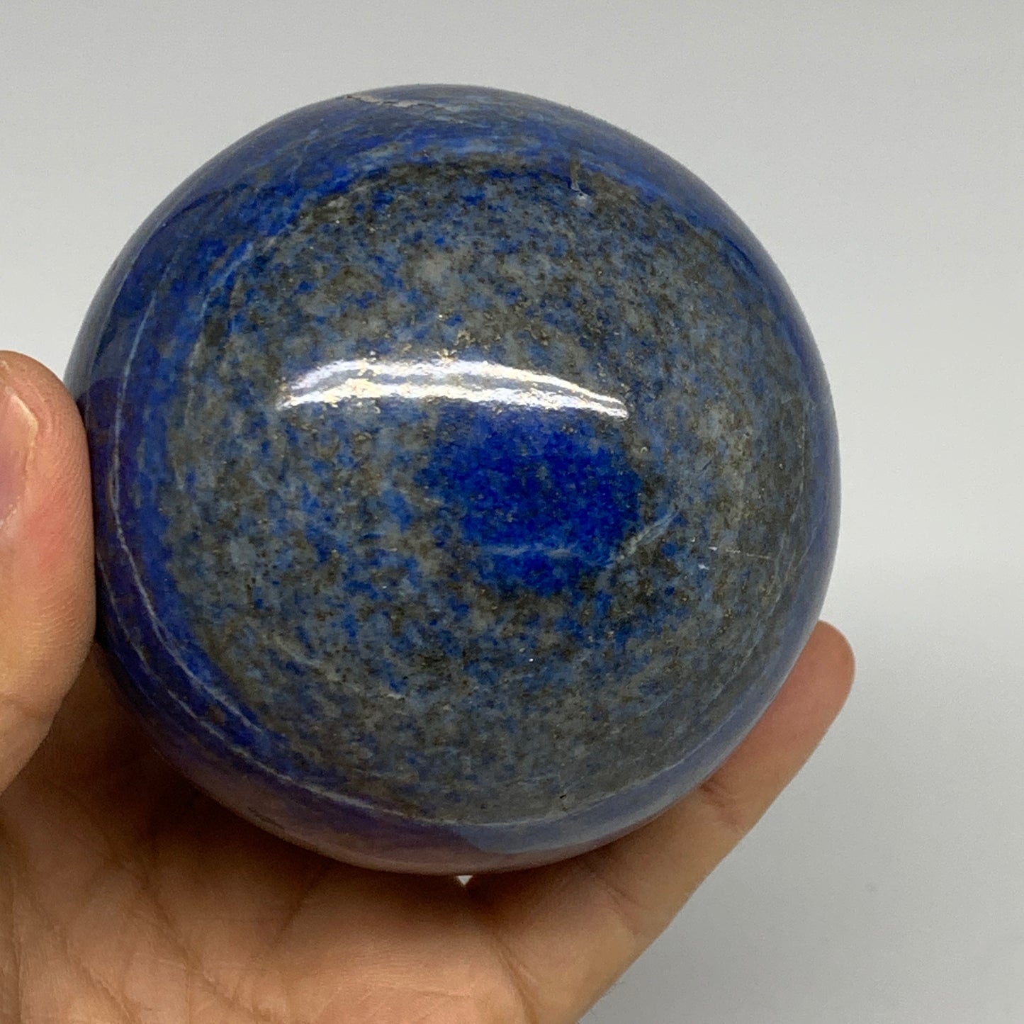 1.46 lbs, 2.9" (73mm), Lapis Lazuli Sphere Ball Gemstone @Afghanistan, B33328