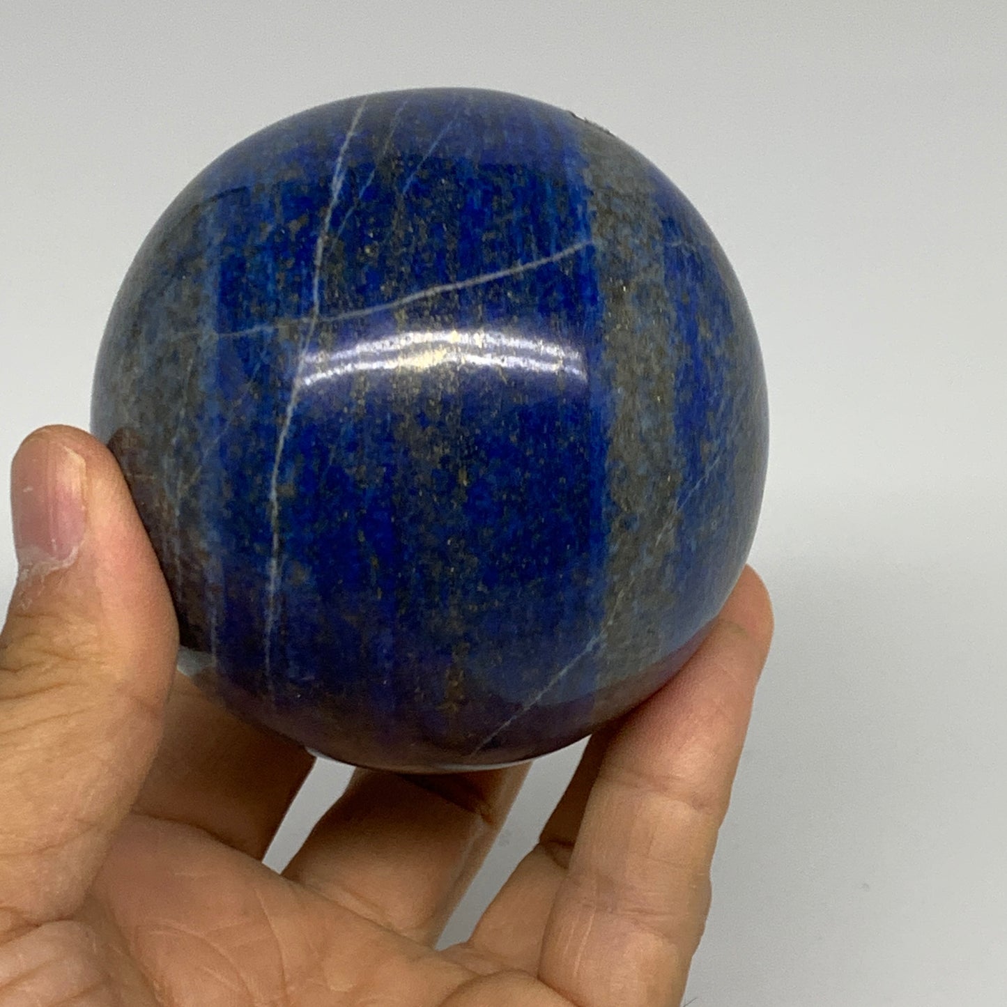 1.46 lbs, 2.9" (73mm), Lapis Lazuli Sphere Ball Gemstone @Afghanistan, B33328