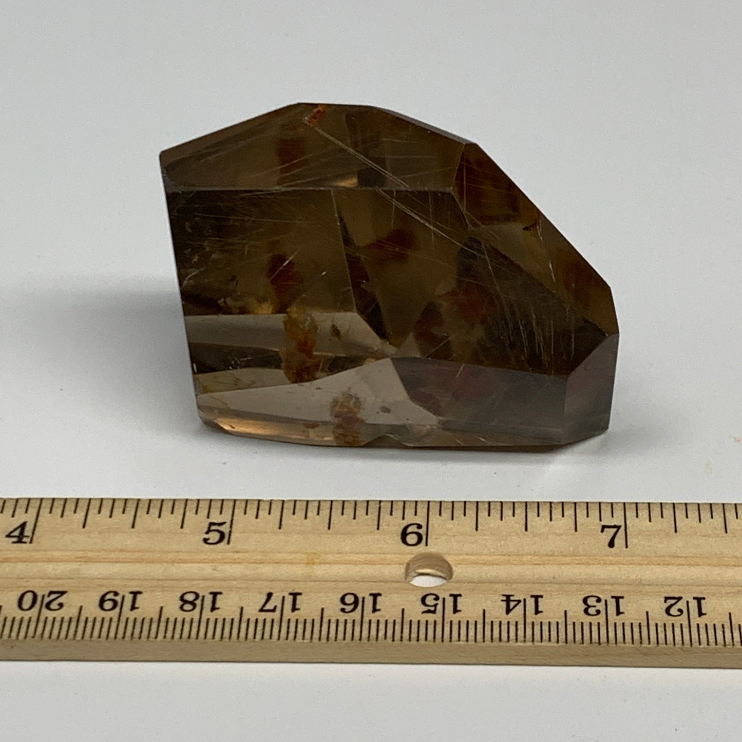 148.5g, 2.7"x2"x1.3", Natural Golden Rutile Quartz Crystal Chunk @Brazil,B27464