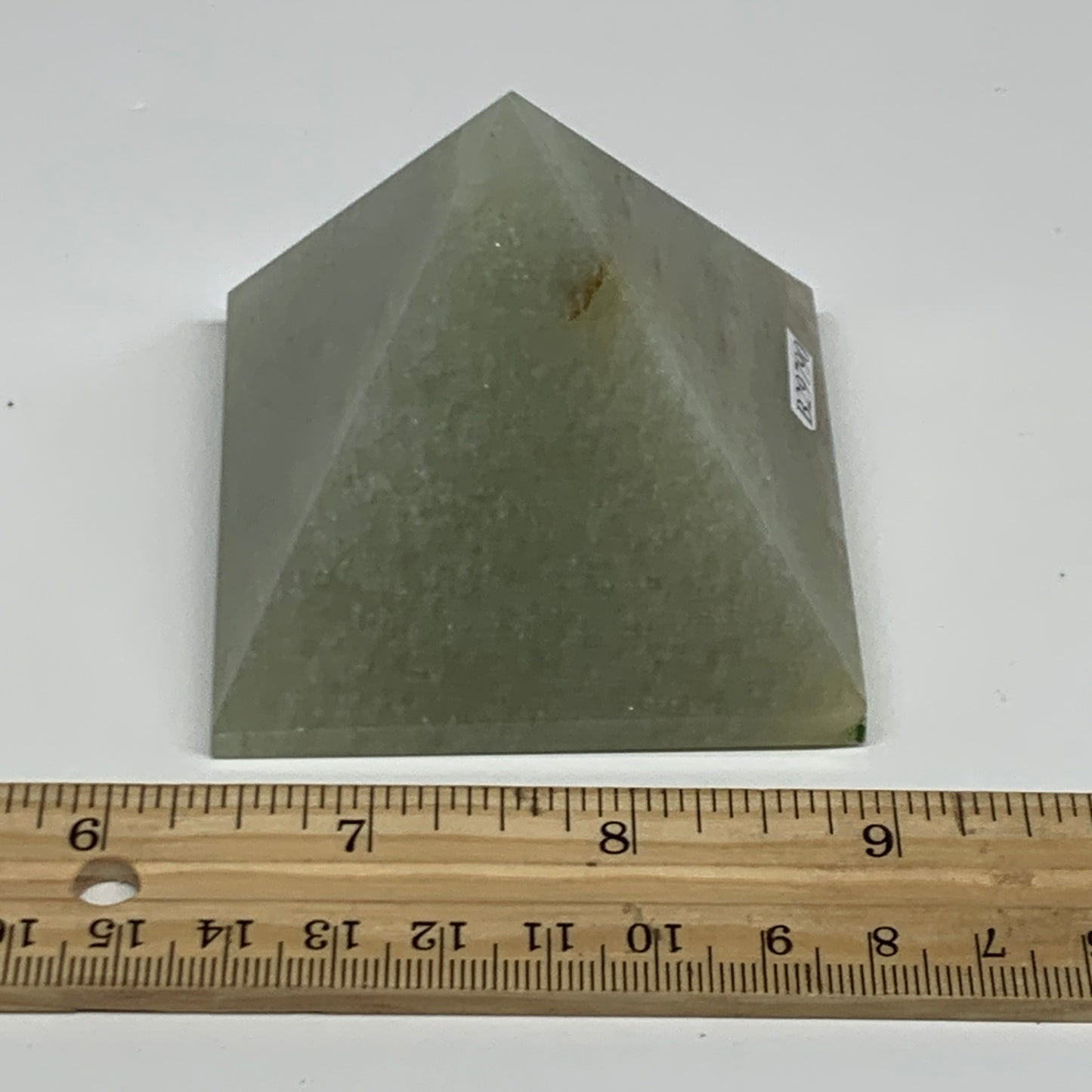 0.57 lbs, 2.2"x2.6", Green Aventurine Pyramid Gemstone,Healing Crystal, B29790