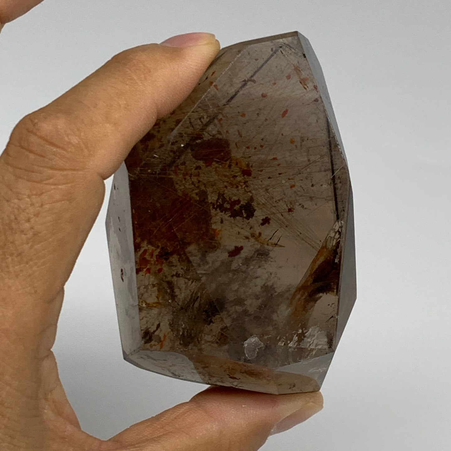 216.5g, 3.1"x2.2"x1.4", Natural Golden Rutile Quartz Crystal Chunk @Brazil,B2746