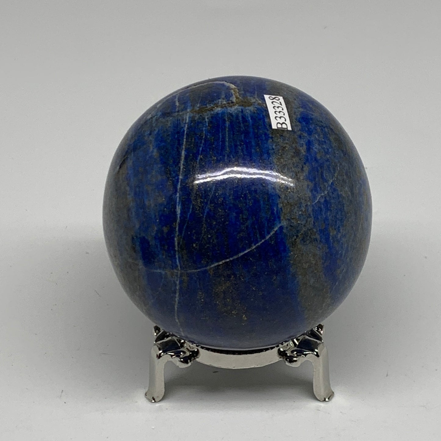 1.46 lbs, 2.9" (73mm), Lapis Lazuli Sphere Ball Gemstone @Afghanistan, B33328