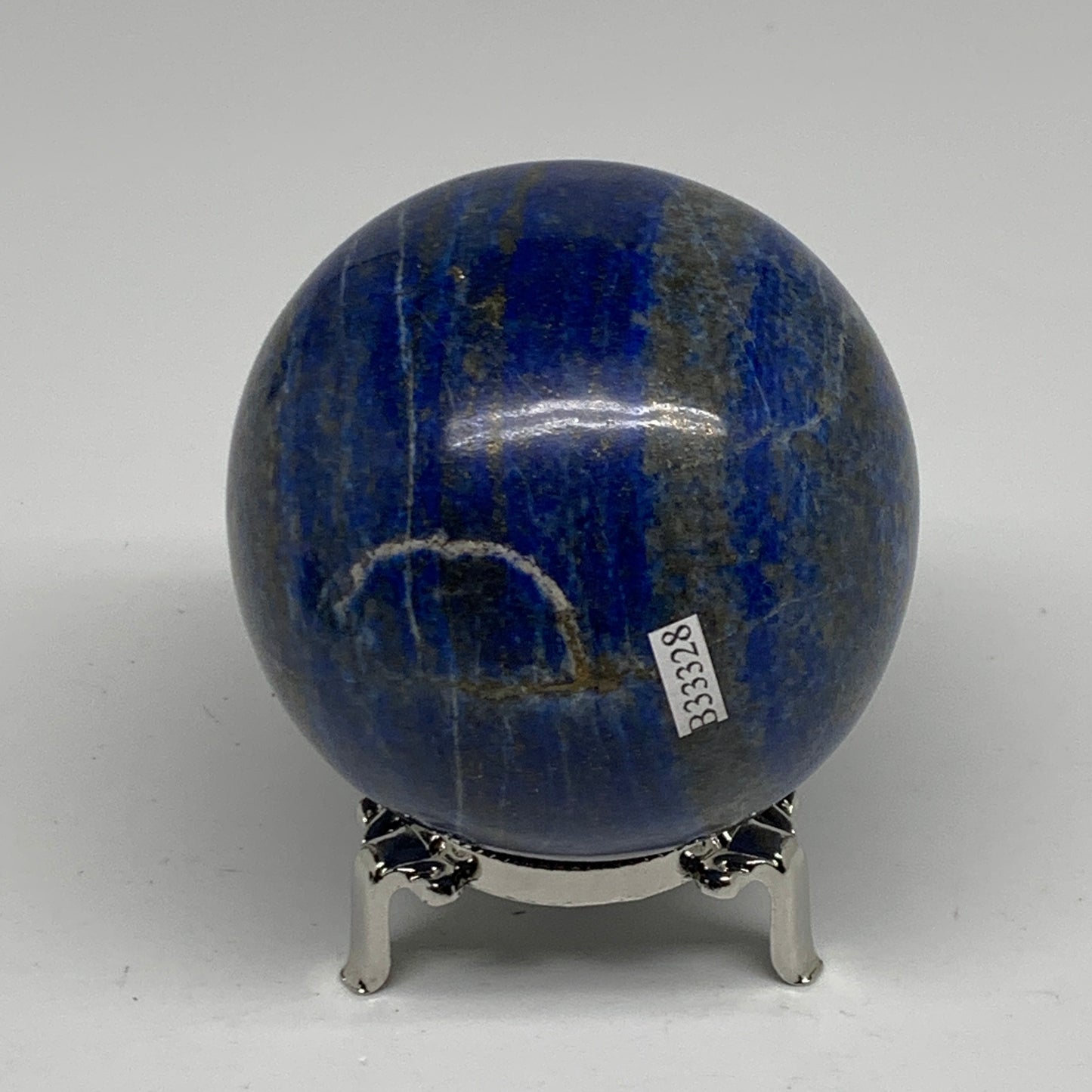 1.46 lbs, 2.9" (73mm), Lapis Lazuli Sphere Ball Gemstone @Afghanistan, B33328