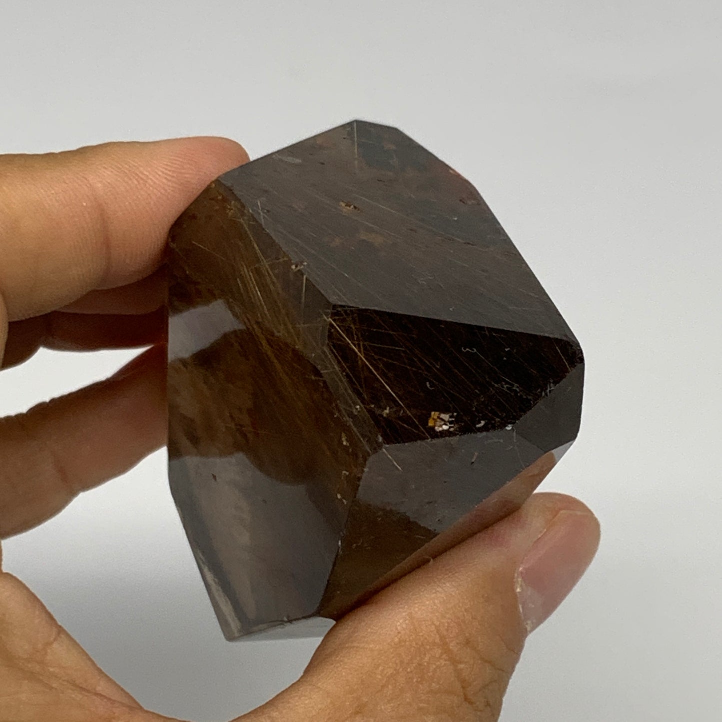 216.5g, 3.1"x2.2"x1.4", Natural Golden Rutile Quartz Crystal Chunk @Brazil,B2746