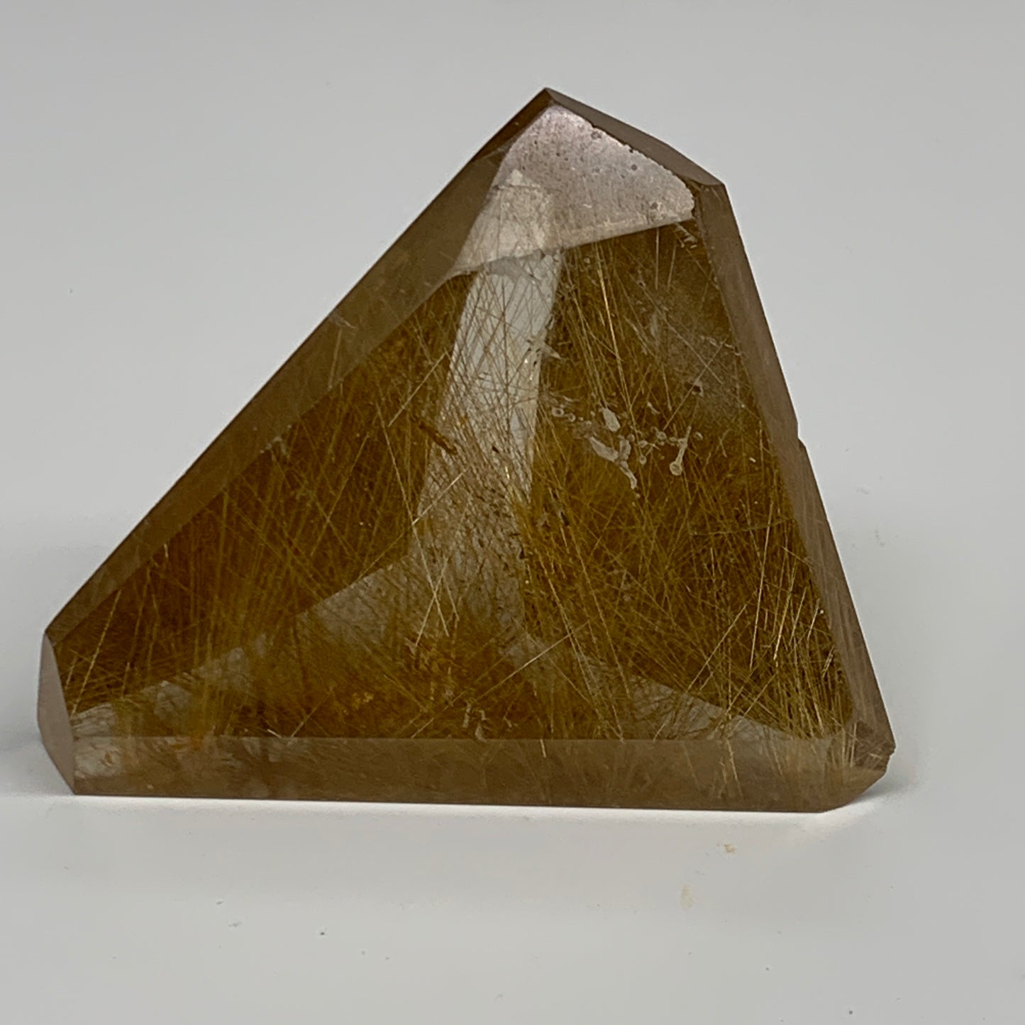 115.4g, 2.7"x2.5"x1.2", Natural Golden Rutile Quartz Crystal Chunk from Brazil,B