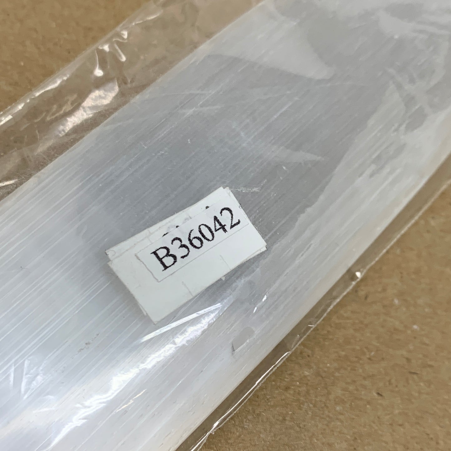 286g, 11.5"x1.7"x0.6", Natural Selenite Crystal Dagger (Satin Spar), B36042