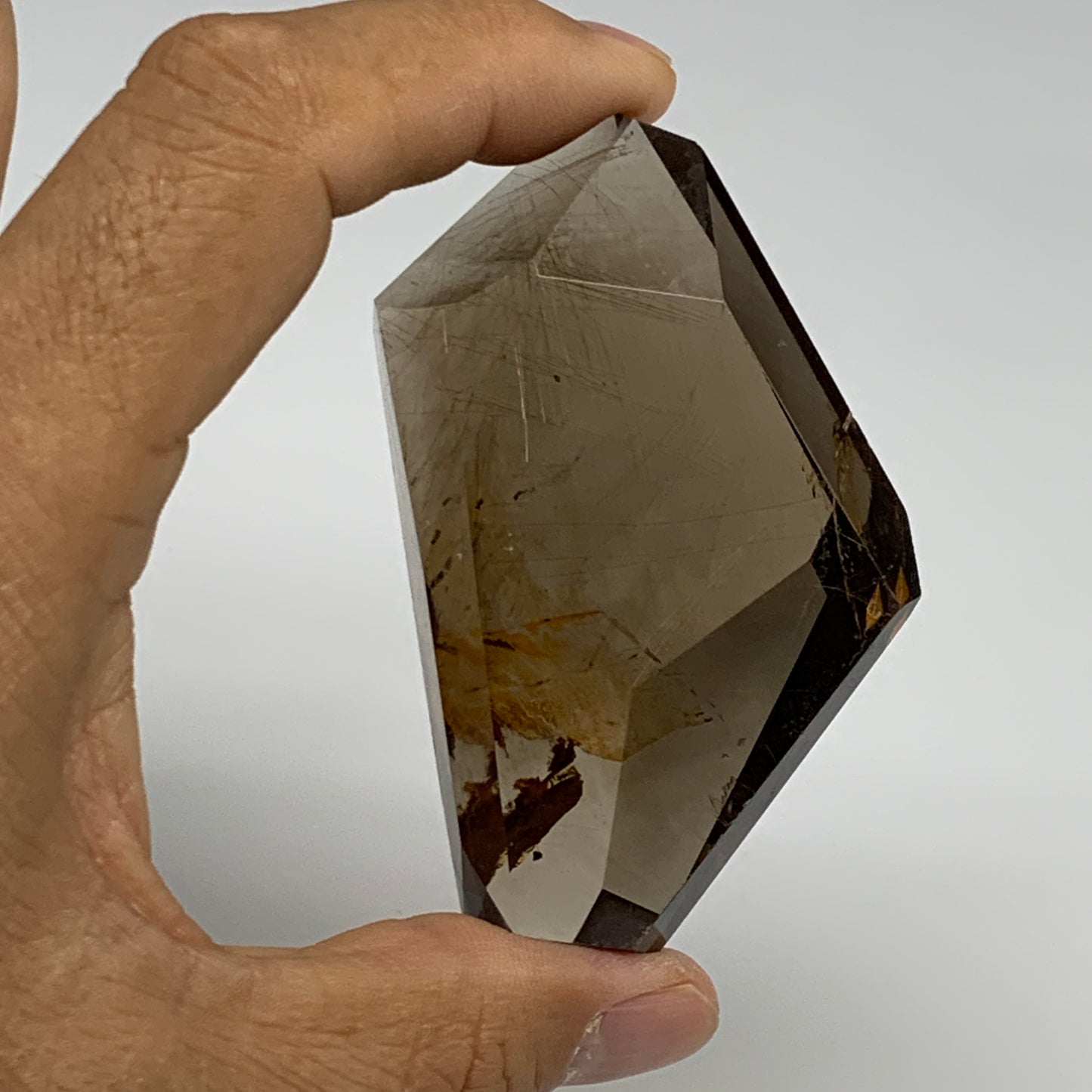 94.9g, 2.9"x1.7"x0.9", Natural Golden Rutile Quartz Crystal Chunk from Brazil,B2