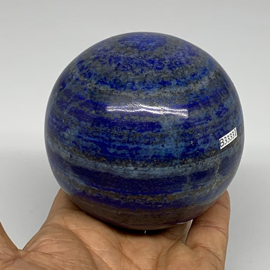 2.09 lbs, 3.2" (82mm), Lapis Lazuli Sphere Ball Gemstone @Afghanistan, B33331