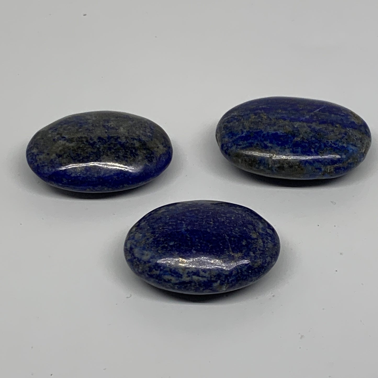 180g, 2"-2.2", 3pcs, Natural Lapis Lazuli Palm Stone @Afghanistan, B36928