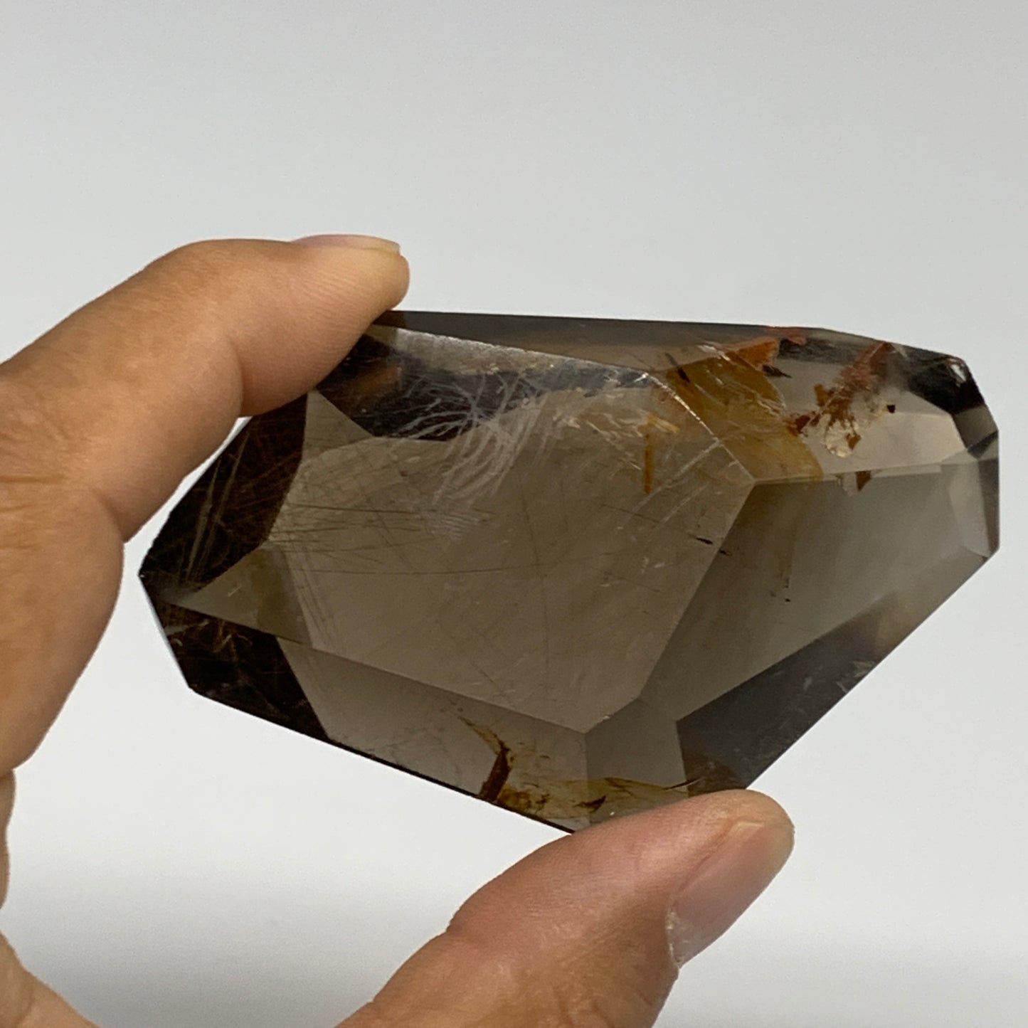 94.9g, 2.9"x1.7"x0.9", Natural Golden Rutile Quartz Crystal Chunk from Brazil,B2