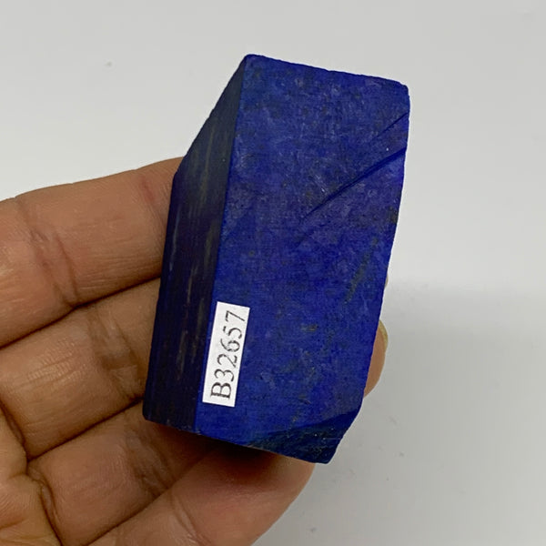 75g, 2.1"x1.6"x0.8", High Grade Natural Rough Lapis Lazuli @Afghanistan,B32657