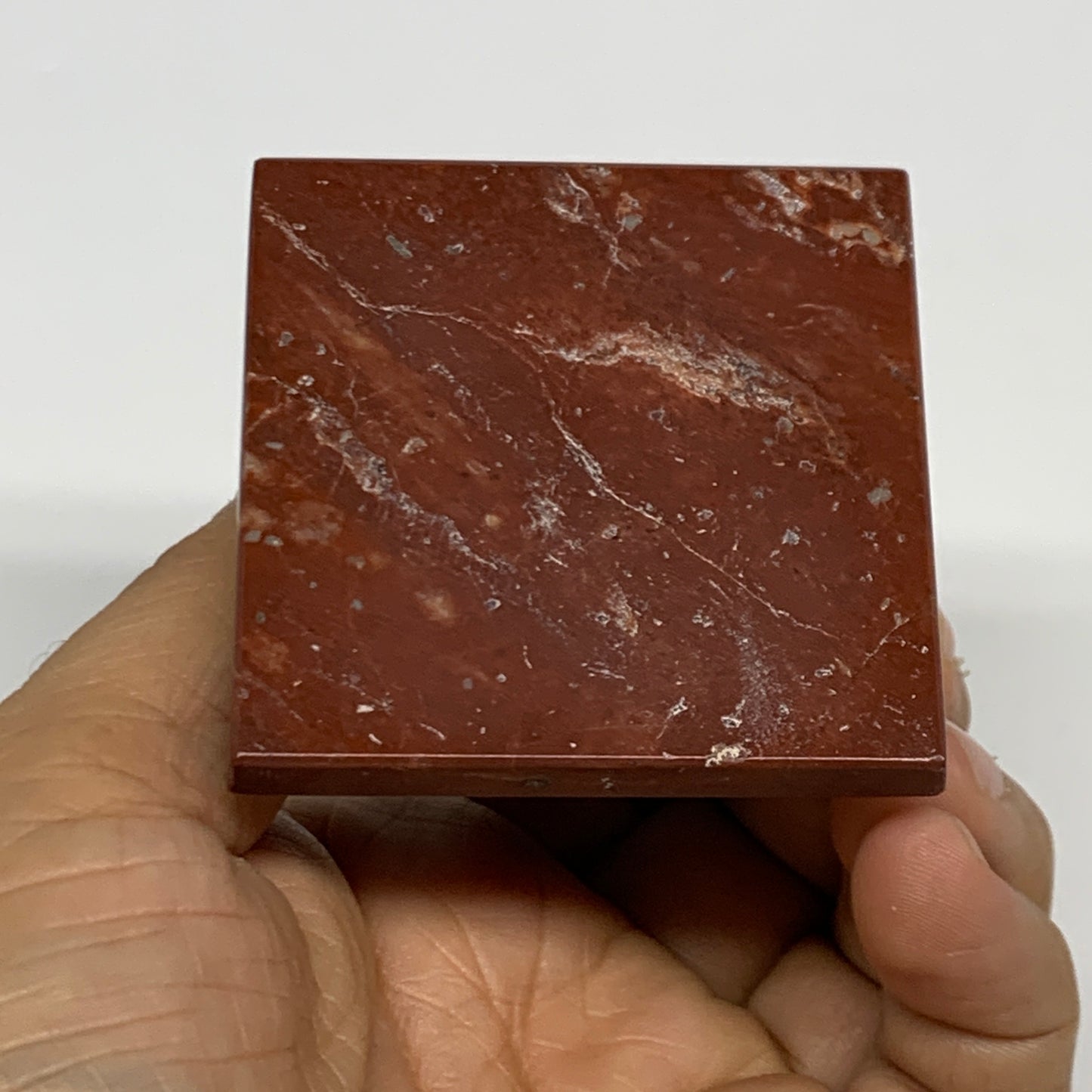 164.5g, 2.1"x2.1", 7 Chakra Pyramid Bonded Gemstone,Healing Crystal, B29796