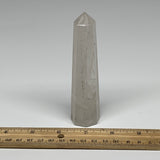 128.1g, 4.6"x1.1", Natural Quartz Crystal Tower Point Obelisk @India, B31351