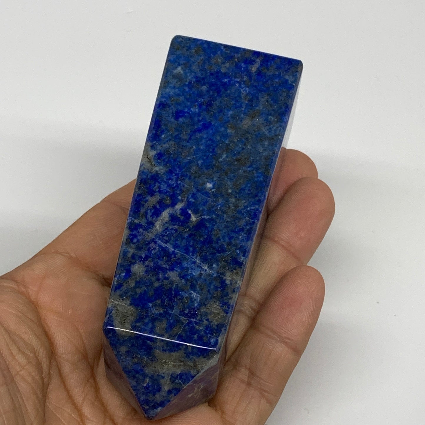 2.7 lbs, 3.7" - 4.8", 5pcs, Natural Lapis Lazuli Towers, Obelisks, B30512