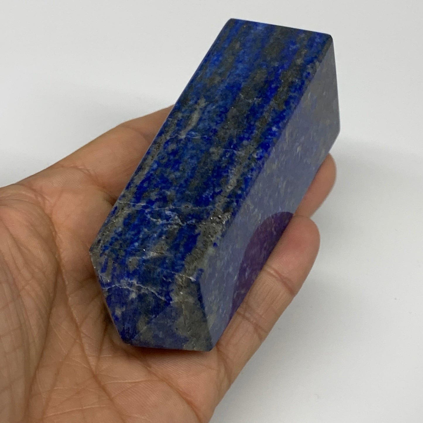 2.7 lbs, 3.7" - 4.8", 5pcs, Natural Lapis Lazuli Towers, Obelisks, B30512
