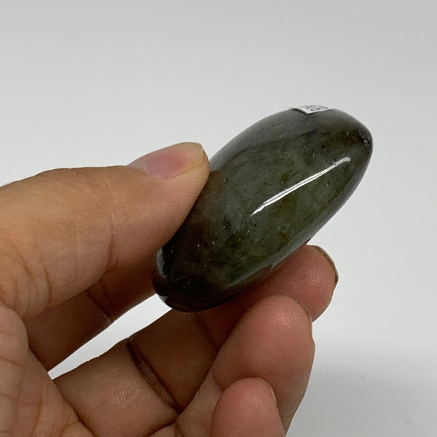 61.1g, 1.8"x2"x0.8", Natural Labradorite Heart Polished Crystal, B35493