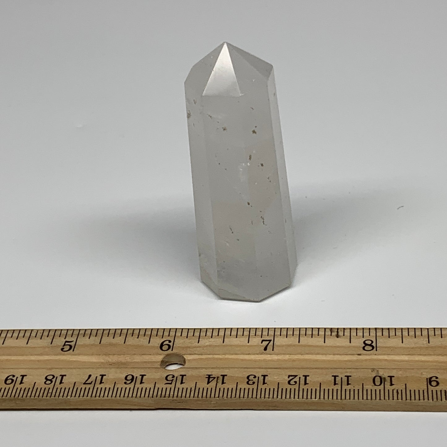73.7g, 2.8"x1", Natural Quartz Crystal Tower Point Obelisk @India, B31352