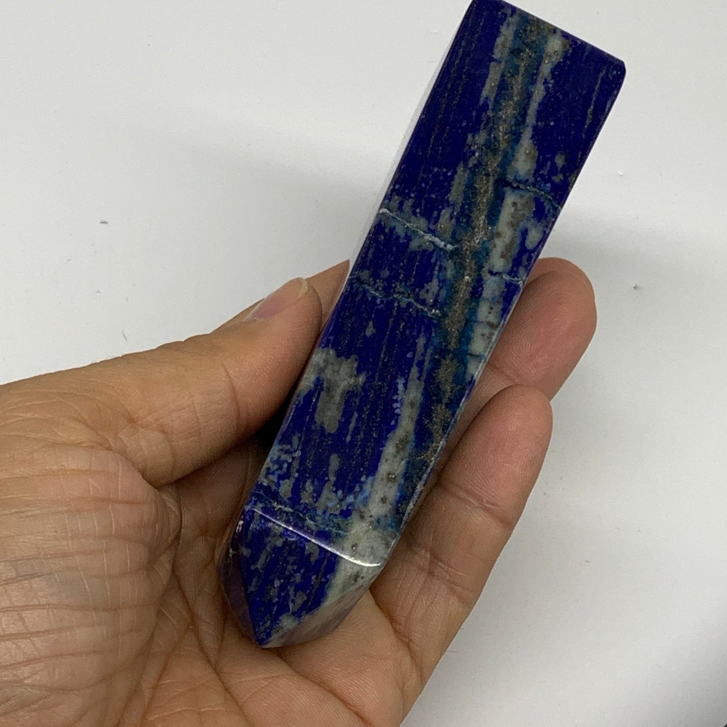 2.7 lbs, 3.7" - 4.8", 5pcs, Natural Lapis Lazuli Towers, Obelisks, B30512