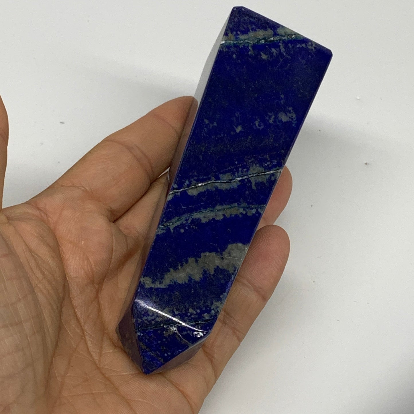 2.7 lbs, 3.7" - 4.8", 5pcs, Natural Lapis Lazuli Towers, Obelisks, B30512