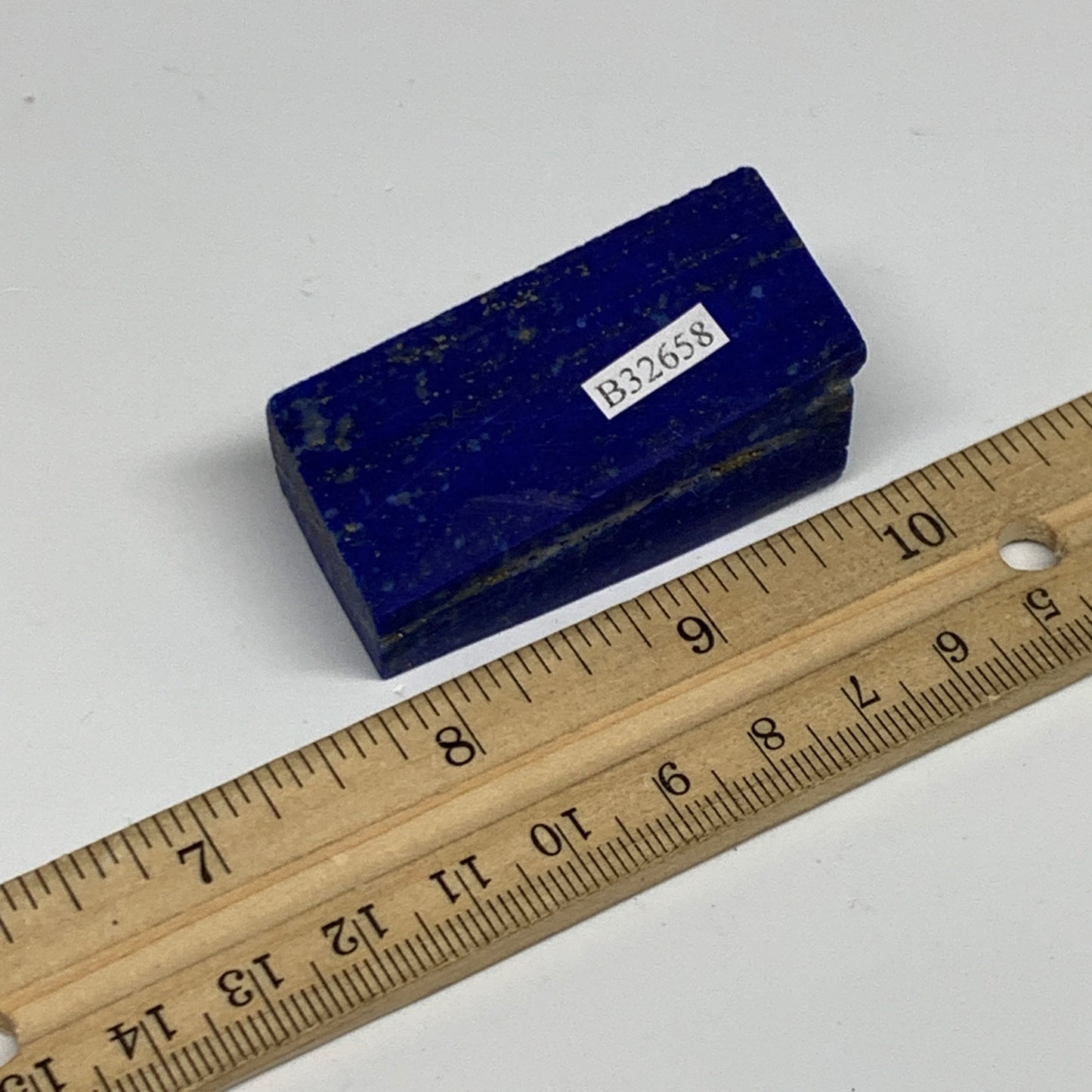 70.8g, 2"x0.9"x1", High Grade Natural Rough Lapis Lazuli @Afghanistan,B32658